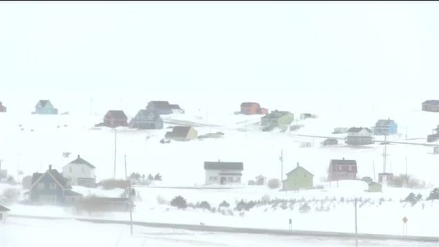 Blizzard aux Îles-de-la-Madeleine