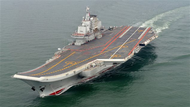 Le porte-avions chinois Liaoning (archives)
