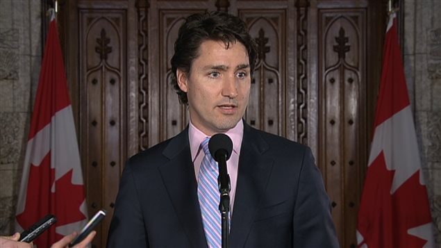 Le chef du Parti libéral du Canada, Justin Trudeau.