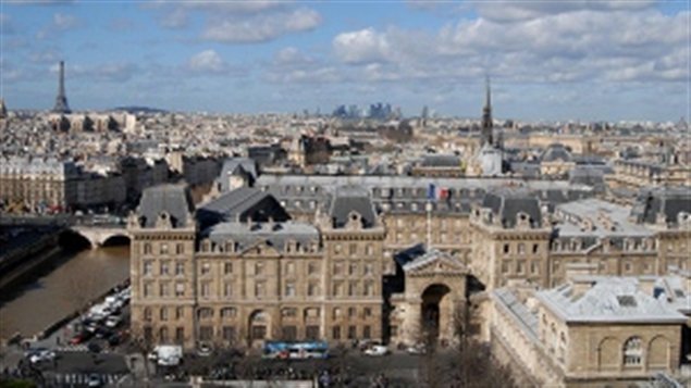 36 Quai des Orfèvres. (Préfecture de police de Paris) The iconic headquarters of the Paris police
