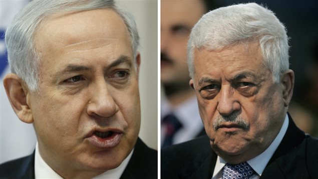 الزعيمان الفلسطيني محمود عباس والإسرائيلي بنيامين نتانياهو