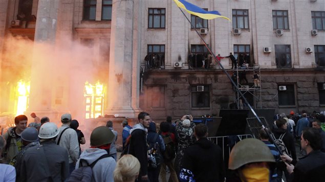 Affrontements à Odessa, en Ukraine