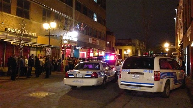 Un homme s'est fait poignardé dans le bar Le Café Campus, rue Prince-Arthur à Montréal ce printemps.