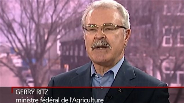 Gerry Ritz, ministro federal de Agricultura