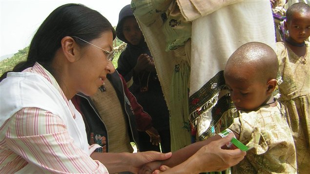 Joanne Liu durante una misión humanitaria en Etiopía