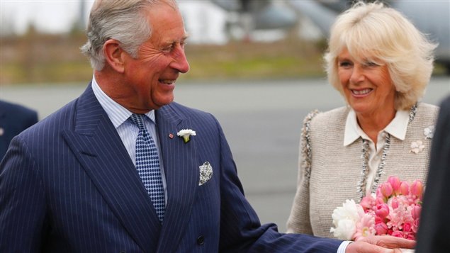 Prince Charles and Camilla, Duchess of Cornwall arriving in Halifax, Nova Scotia Sunday 