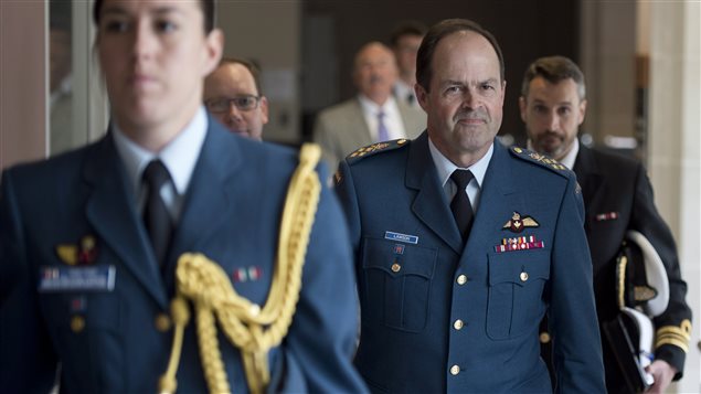 Une image du chef d’état-major, Tom Lawson, qui s’apprêtait à témoigner devant un comité des communes au sujet du problème des agressions sexuelles et du harcèlement au sein de l’armée canadienne.