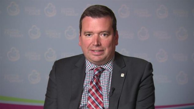 Le ministre du Développement international, Christian Paradis