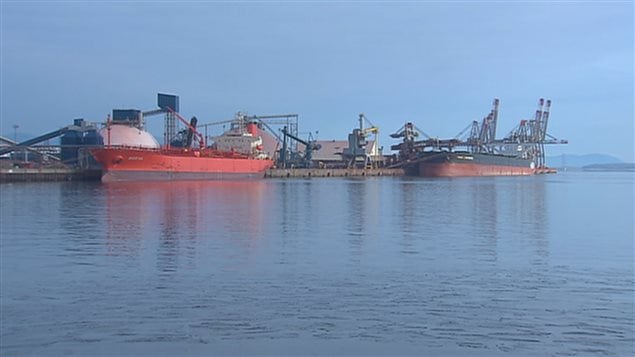 Les installations du port de Québec