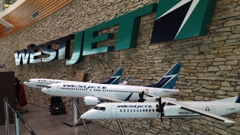 Les trois modèles d'avions de WestJet