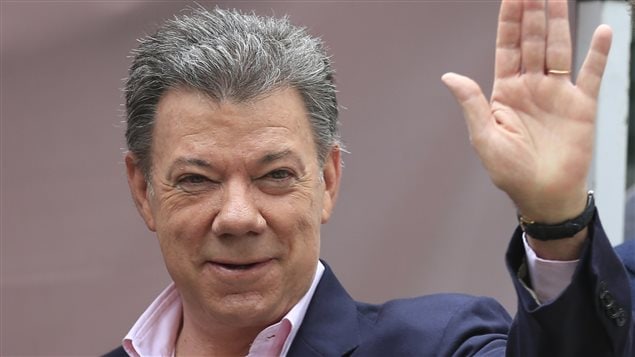 Le président Juan Manual Santos, le 15 juin 2014