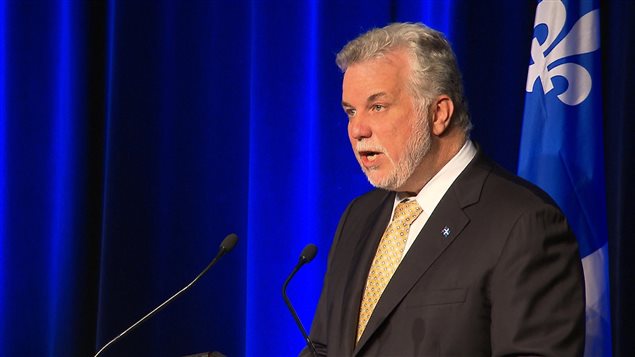 Le premier ministre du Québec Philippe Couillard 