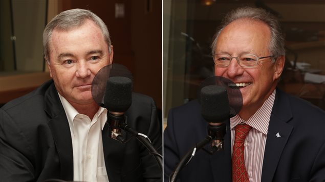 Le PDG du groupe QSM Tom Quinn et Jean R. Fabi, chef de la direction de FlexGroup et organisateur du Cabaret sur le Mont-Royal Le PDG du groupe QSM Tom Quinn et Jean R. Fabi, chef de la direction de FlexGroup et organisateur du Cabaret sur le Mont-Royal
