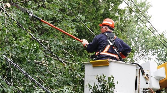Montador de líneas eléctricas en Fredericton, Nueva Brunswick