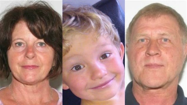 失踪的五岁男童奥布莱恩以及其外祖父母。