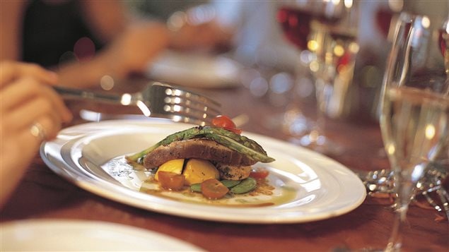 Plat gastronomique dans un restaurant