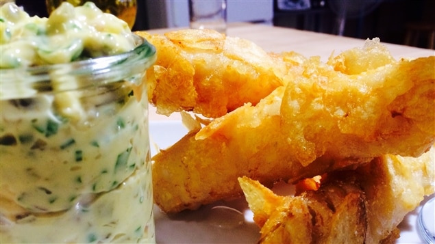 Fish and chips et sauce tartare