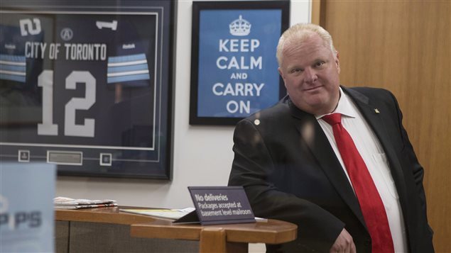 Rob Ford, alcalde de Toronto.