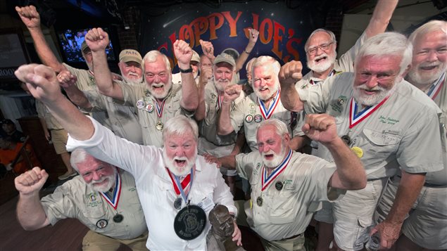 Au cours du festival Hemingway, 131 clones barbus du grand auteur américain se mesureront les uns aux autres Au cours du festival Hemingway, 131 clones barbus du grand auteur américain se mesureront les uns aux autres