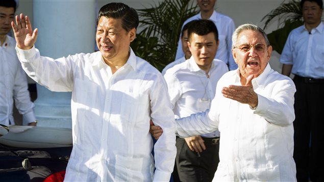 El presidente chimo Xi Jinping y el presidente cubano Raúl Castro en La Habana. 