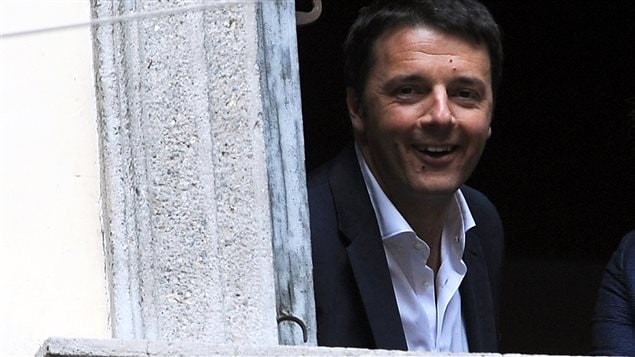 Le premier ministre italien Matteo Renzi en visite à Milan, en avril 2014 Le premier ministre italien Matteo Renzi en visite à Milan, en avril 2014