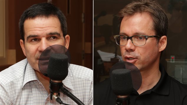 Les frères Gervais et Martin Rioux, de l'entreprise Argon 18 Les frères Gervais et Martin Rioux, de l'entreprise Argon 18
