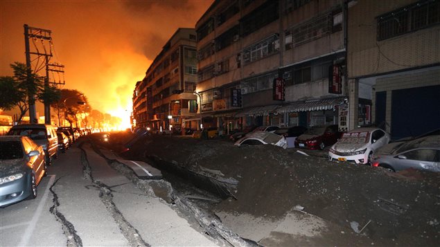 Explosion à Taipei