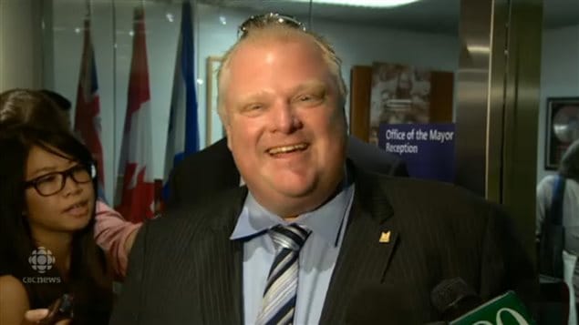 Rob Ford en la alcaldía de Toronto.