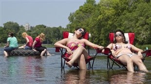The usual steady hot summer has only come to the east and the west coasts of Canada.