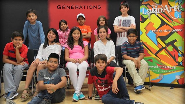 Los niños implicados en el documental Generaciones, un diálogo intercultural e intergeneracional. 