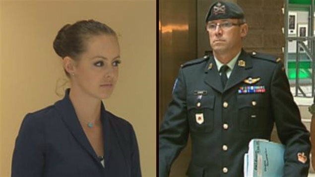 Stéphanie Raymond y el acusado André Gagnon