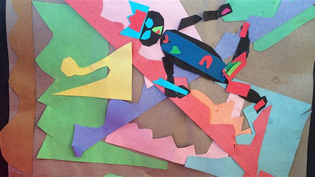 Des collages en mémoire de Michael Brown, ce jeune Noir abattu par la police à Ferguson, au Missouri
