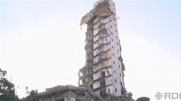 Edificios de Gaza bombardeados por Israel.