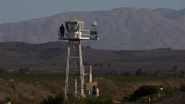 برج مراقبة لقوة الأمم المتحدة لمراقبة فض الاشتباك (يوندوف) في الجولان 
