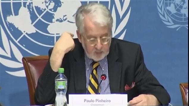 Paulo Pinheiro, presidente de la Comisión de investigación de la ONU.