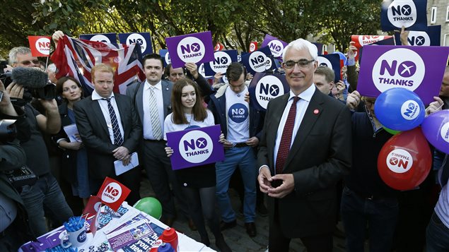 Alistair Darling, jefe de los partidarios del NO en Escocia.
