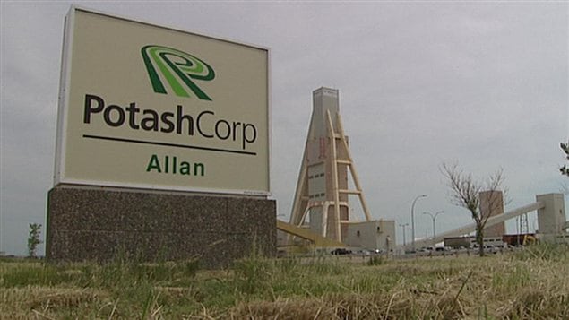 Mine de Potash Corp à Allan  (archives)