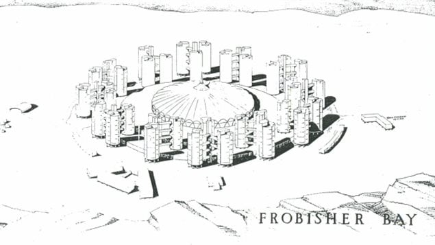 Le projet futuriste de 1958 pour Iqaluit, alors appelée Frobisher Bay.