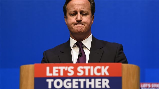 El primer ministro británico David Cameron, dirigiéndose a los escoceses.