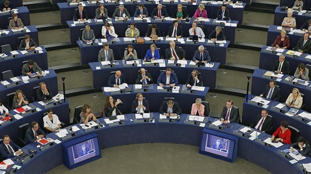 Les membres du Parlement européen.