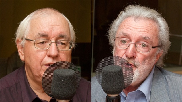 Le collectionneur Pierre Gagné et le psychologue et auteur Hubert Van Gijseghem Le collectionneur Pierre Gagné et le psychologue et auteur Hubert Van Gijseghem