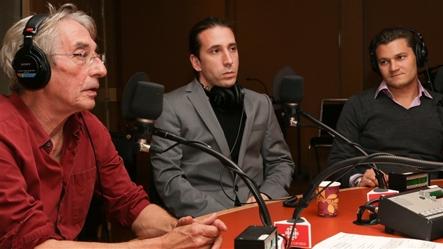 Richard Desjardins, Alexandre Éthier et Alexandre Da Costa. Richard Desjardins, Alexandre Éthier et Alexandre Da Costa.