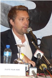 Gilles Morin, directeur du bureau européen de Juste pour rire et instigateur du projet au Congo. 