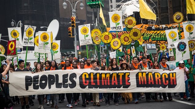 Marche des peuples pour le climat à New York, le 21 septembre 2014