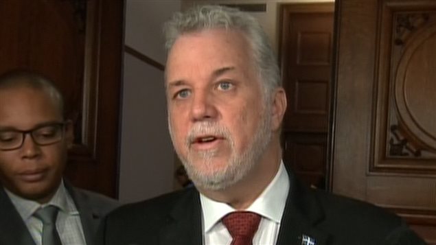 Le premier ministre québécois Philippe Couillard