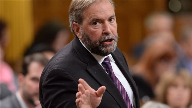 Le chef de l'opposition officielle, Thomas Mulcair
