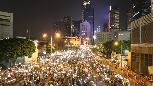 Le centre-ville de Hong Kong est toujours occupé par les manifestants.