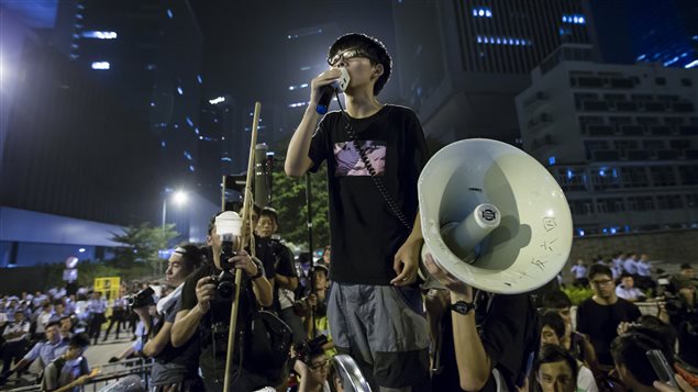 مشهد من مظاهرات هونغ كونغ