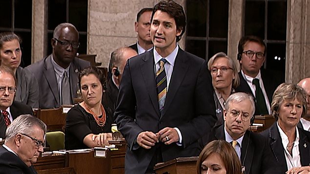 Justin Trudeau commente la motion du gouvernement Harper