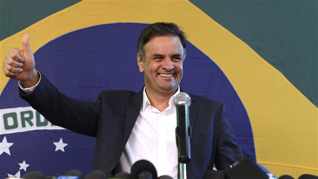 Aecio Neves, candidato a la presidencia de Brasil llega a la segunda vuelta.